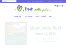 Tablet Screenshot of freshcraftsgallery.com